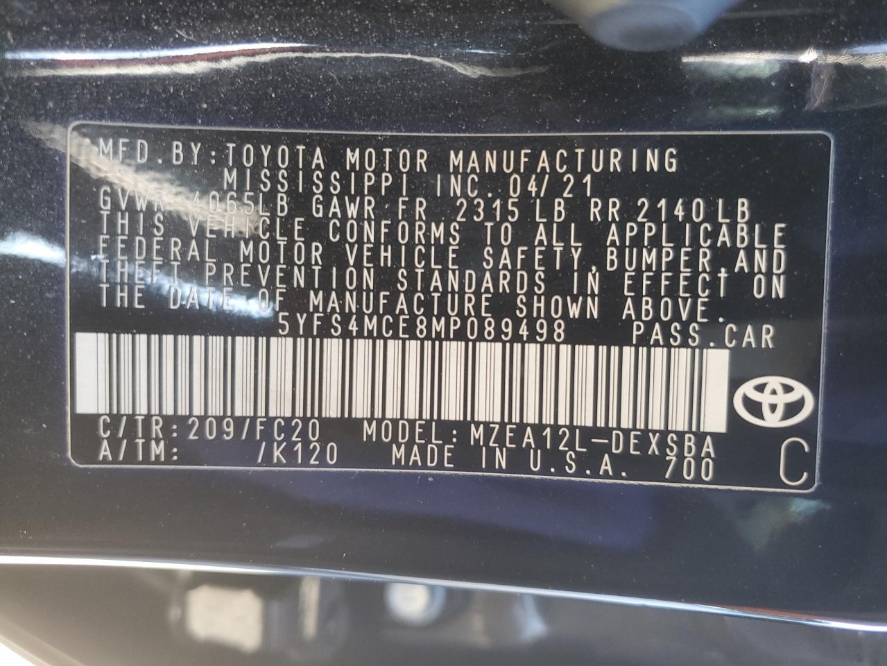 2021 Toyota Corolla - Image 13