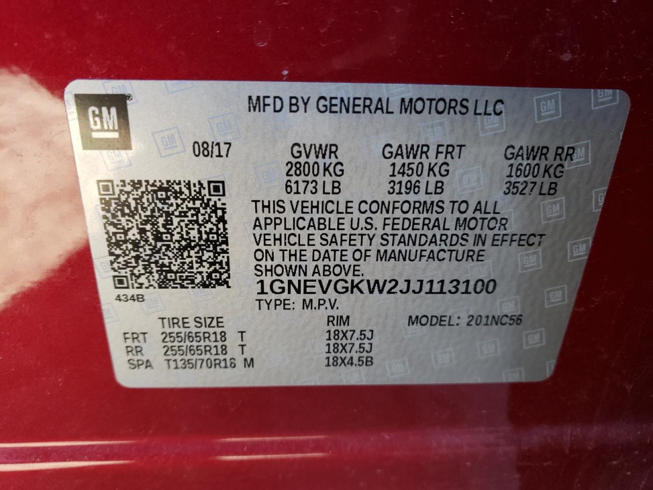 2018 Chevrolet Traverse - Image 14