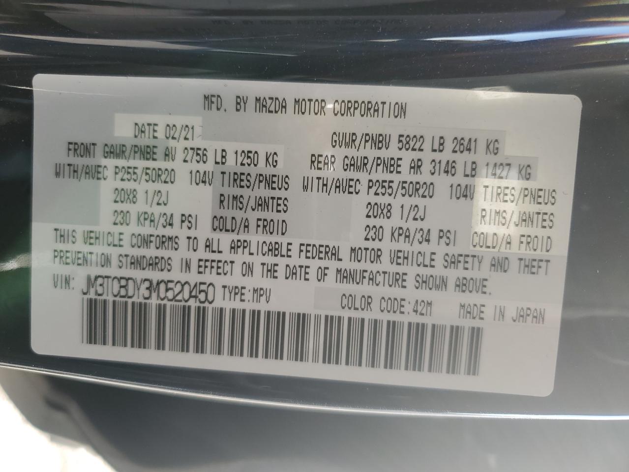 2021 Mazda CX-9 - Image 14