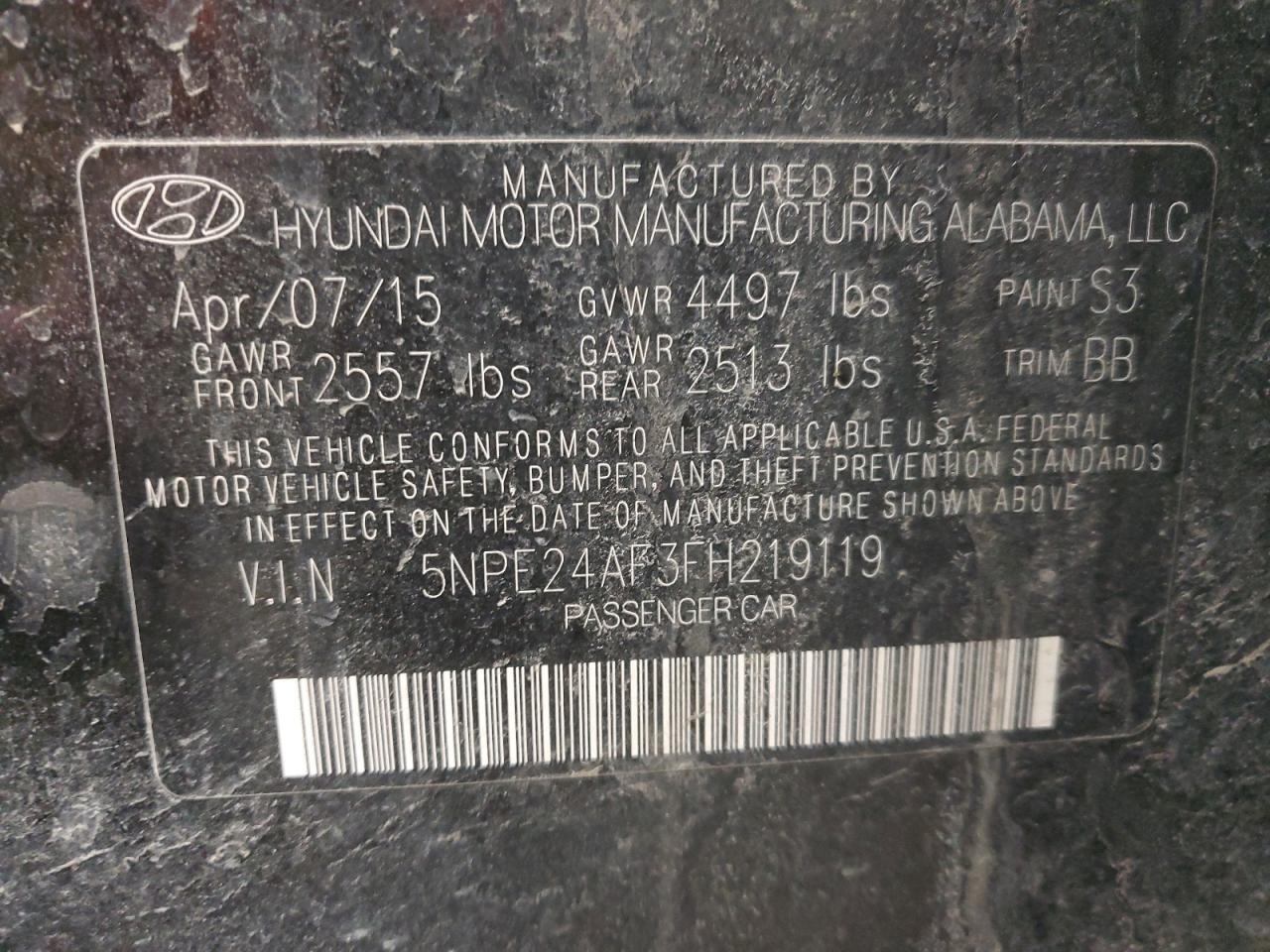 2015 Hyundai Sonata - Image 13