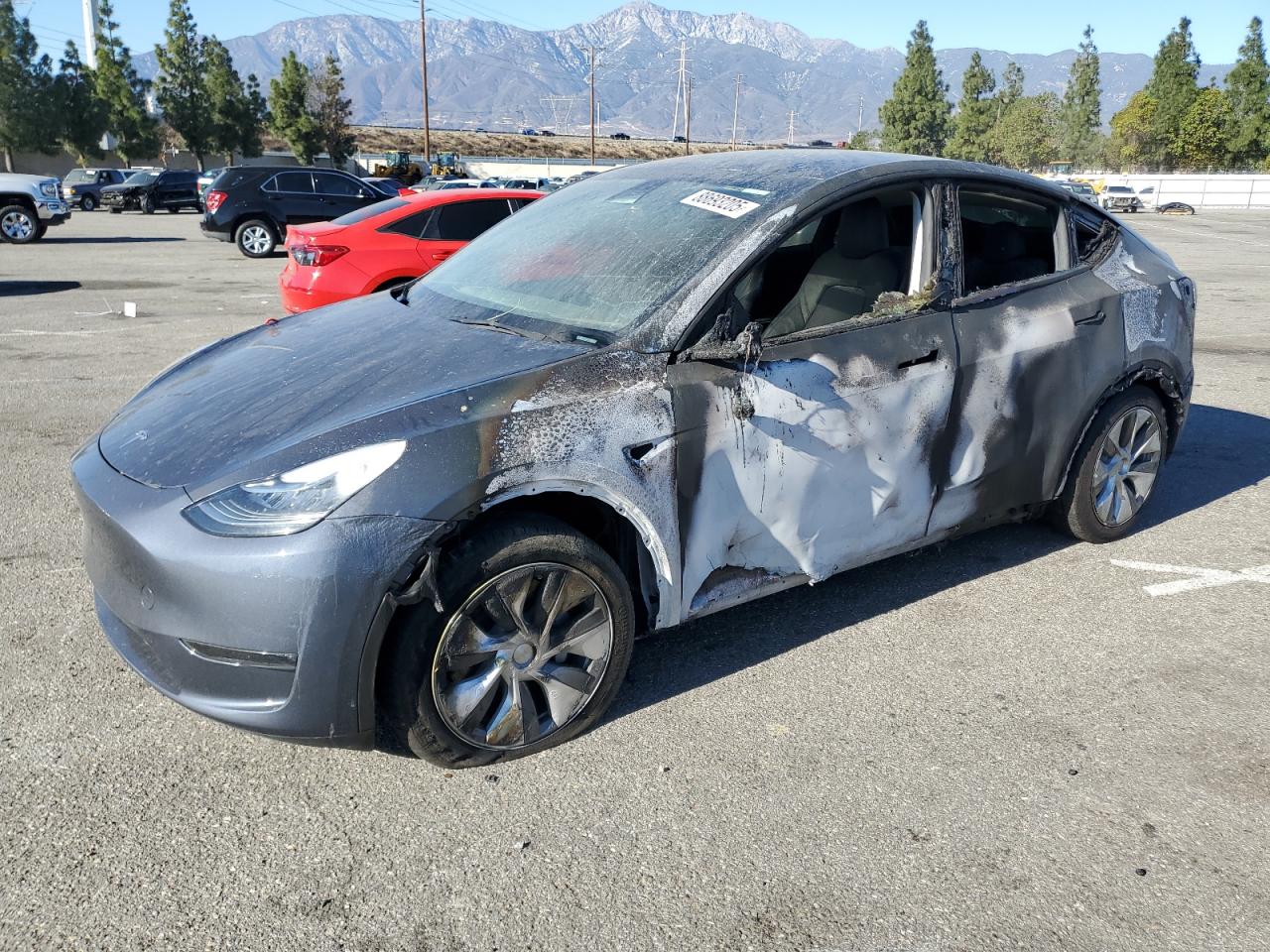 2023 Tesla Model Y  للبيع في Rancho Cucamonga، CA - Burn
