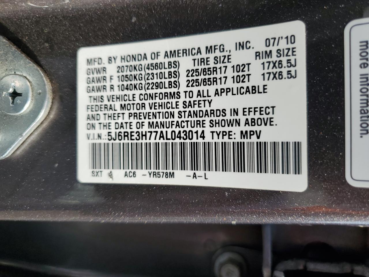 2010 Honda CR-V - Image 12
