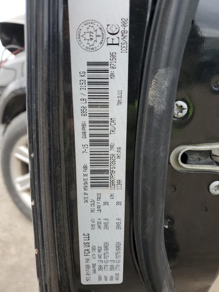 2015 Ram 1500 Longhorn VIN: 1C6RR7PM9FS726250 Lot: 87621565