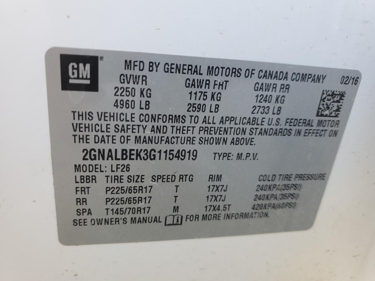 2016 Chevrolet Equinox - Image 15