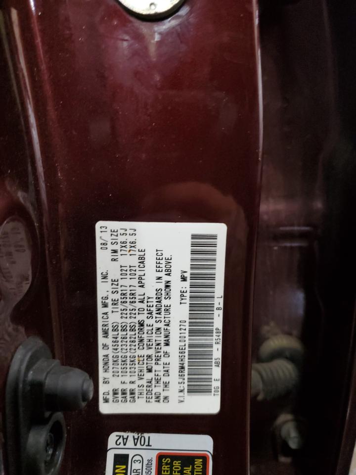 2014 Honda Cr-V Ex VIN: 5J6RM4H56EL001270 Lot: 87954165