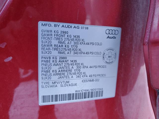 2009 AUDI Q7 3.6 QUATTRO PREMIUM S-LINE