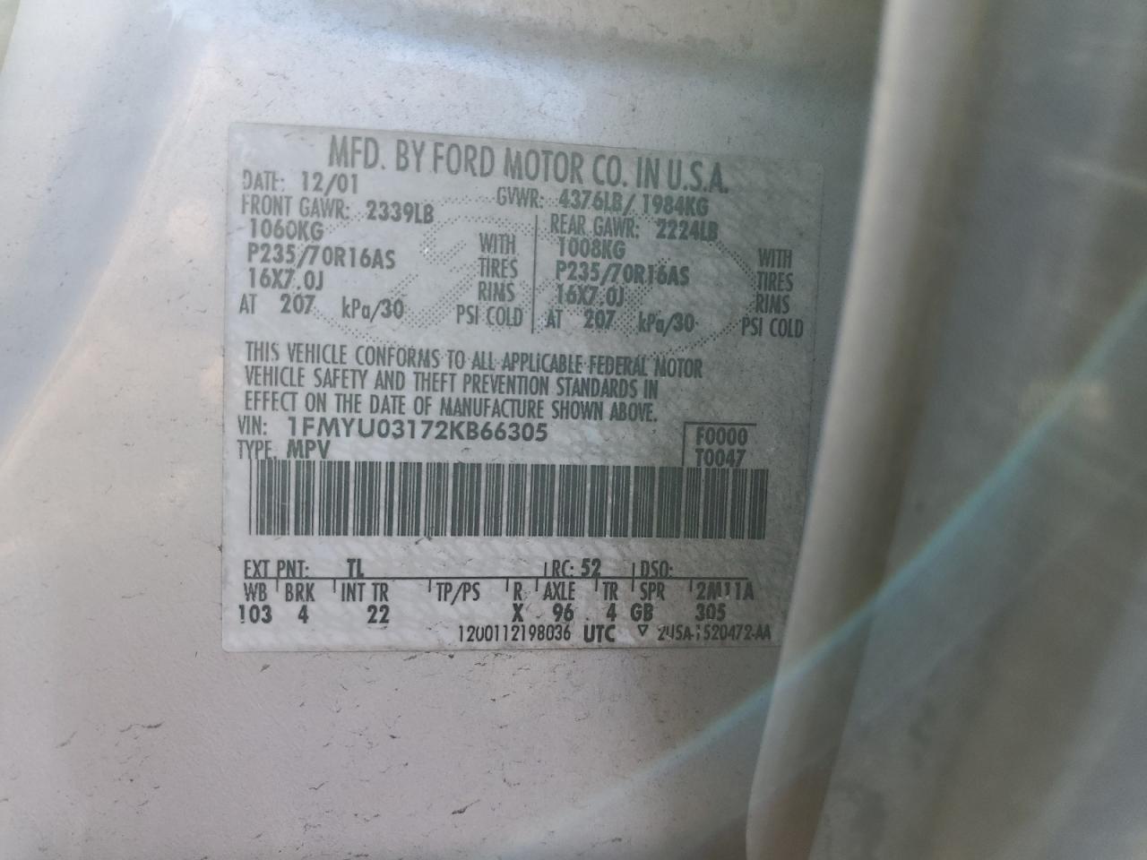 2002 Ford Escape - Image 12