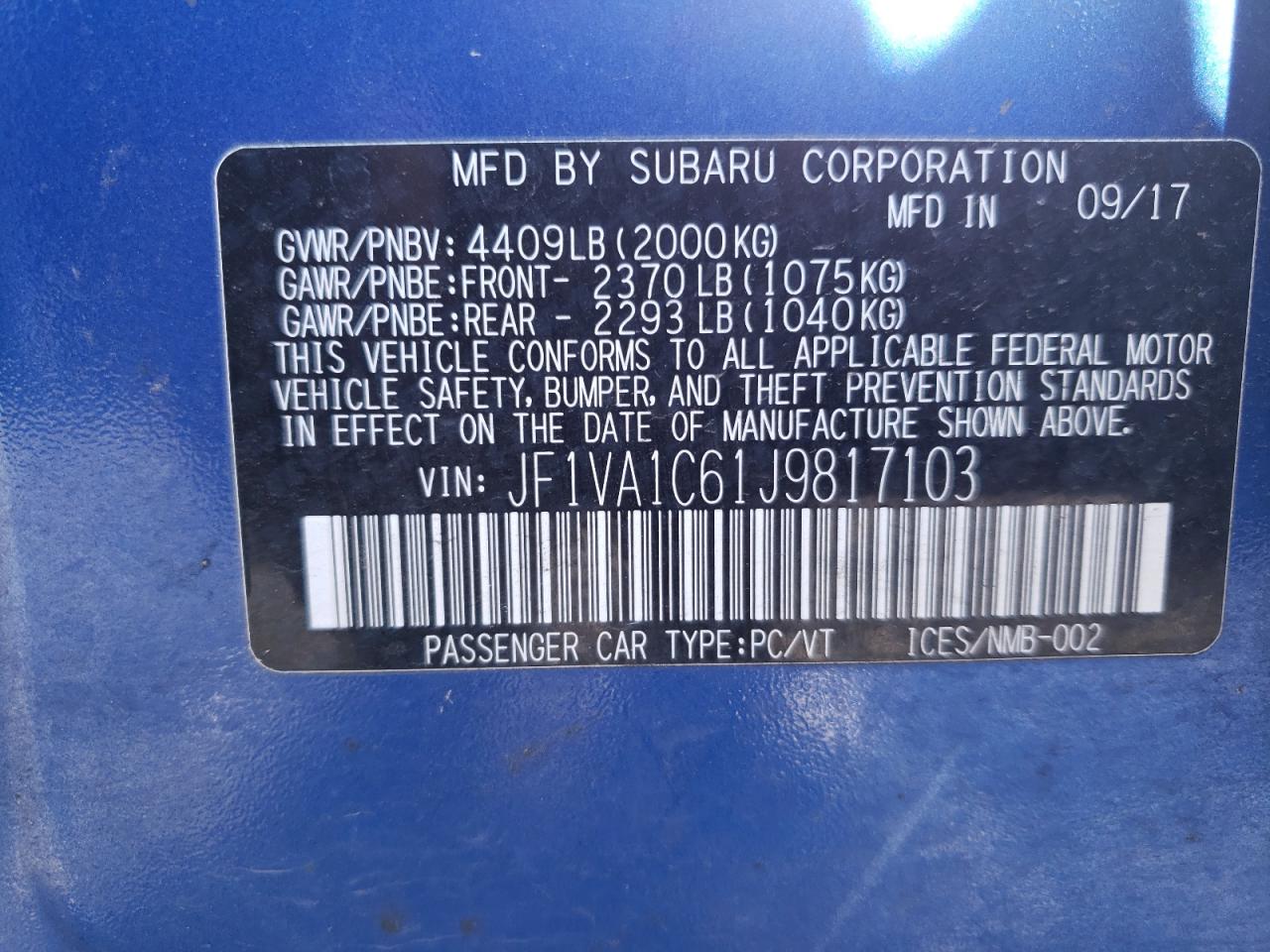 2018 Subaru WRX - Image 12