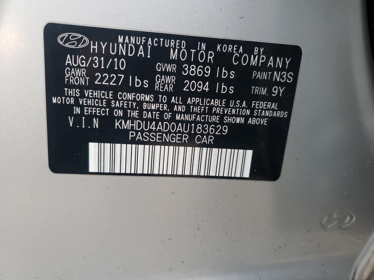 2010 Hyundai Elantra - Image 13