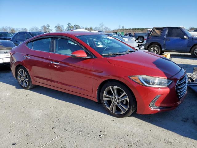 Sedans HYUNDAI ELANTRA 2017 Red