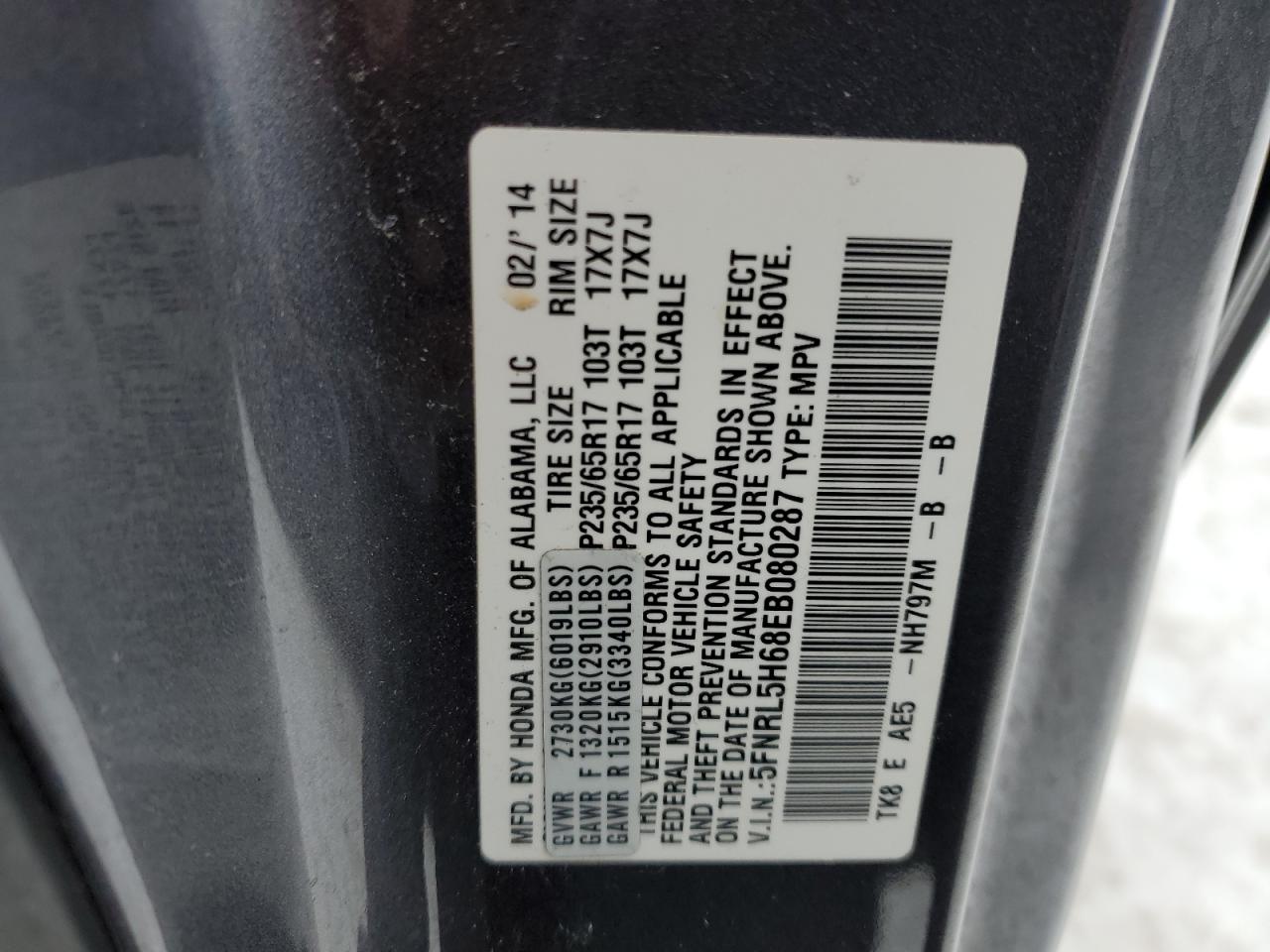 2014 Honda Odyssey - Image 13
