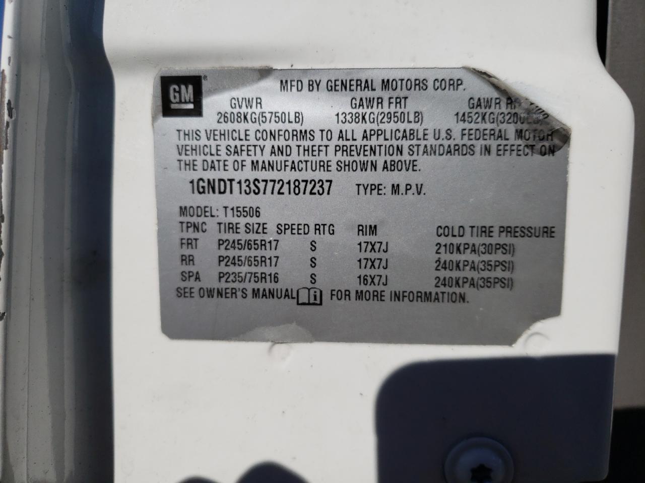 2007 Chevrolet TrailBlazer - Image 13
