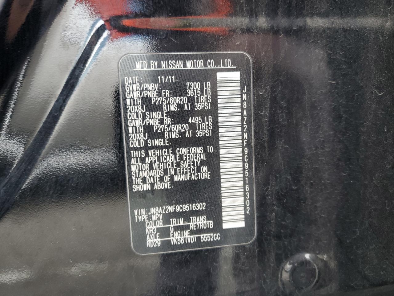 2012 Infiniti QX56 - Image 14