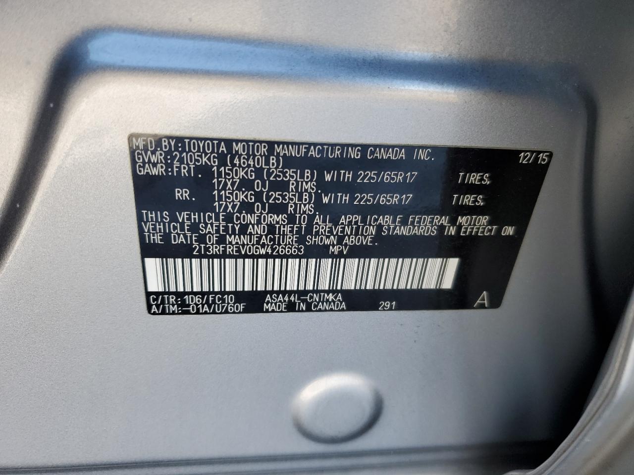 2016 Toyota RAV 4 - Image 13