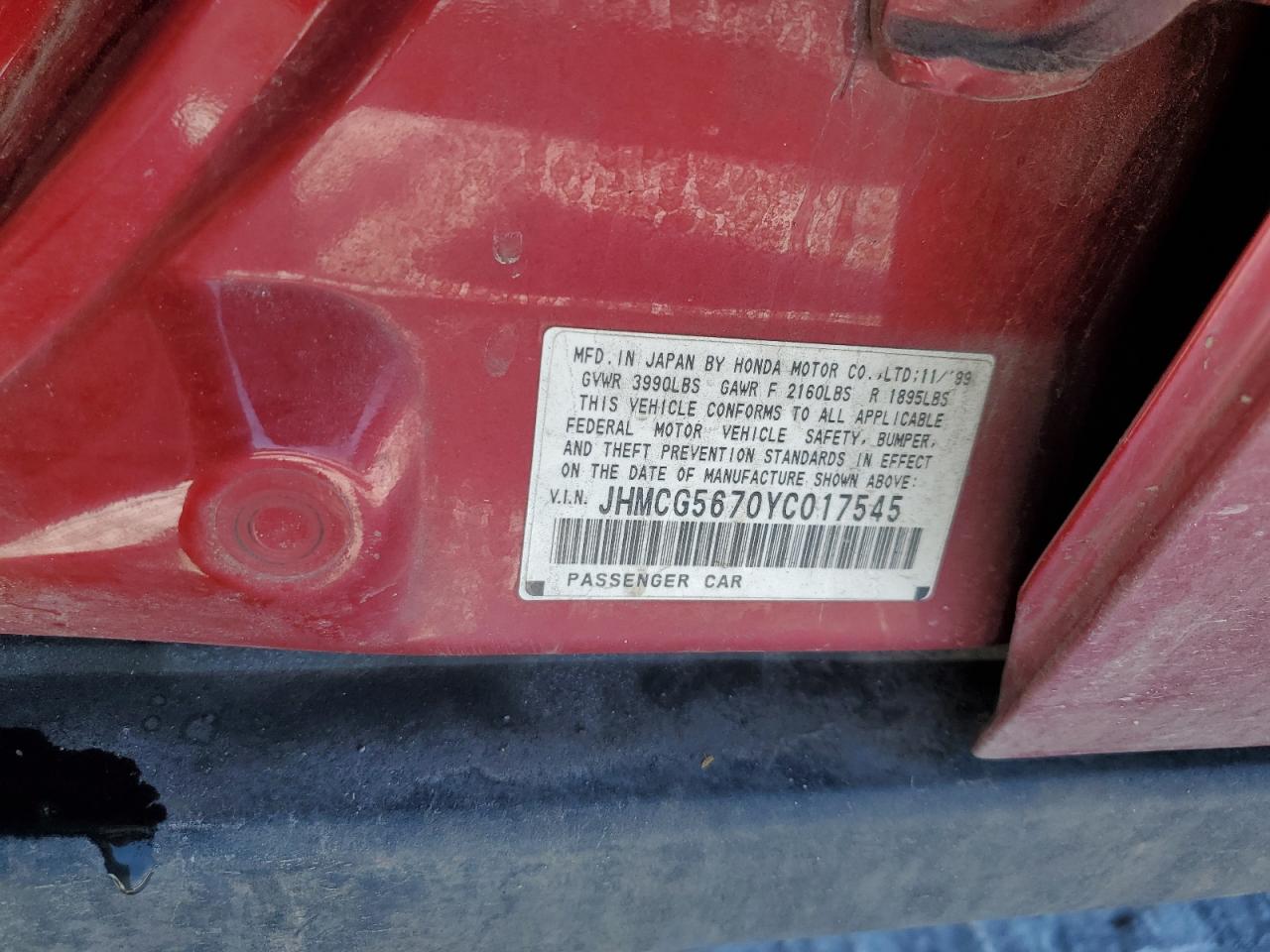 2000 Honda Accord - Image 14