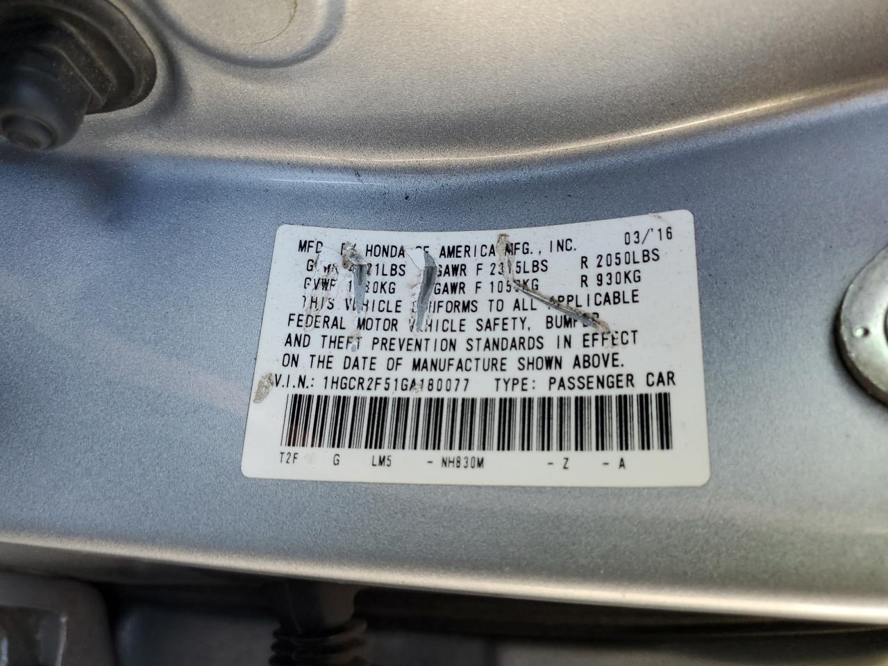 2016 Honda Accord - Image 12