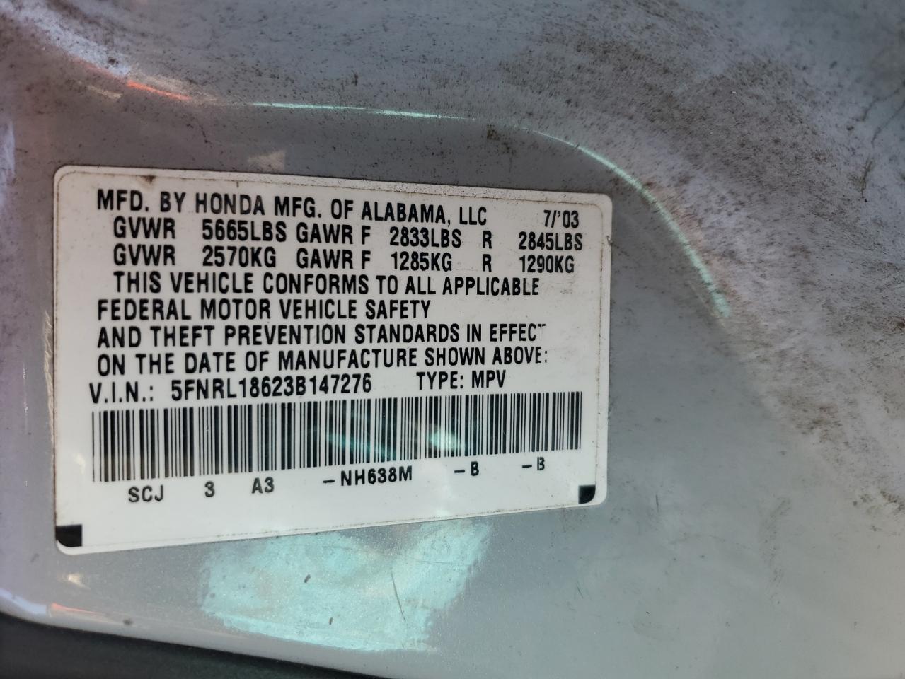 2003 Honda Odyssey - Image 13