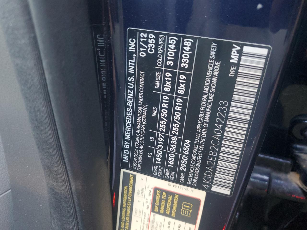 2012 Mercedes-Benz M-klasse - Image 13