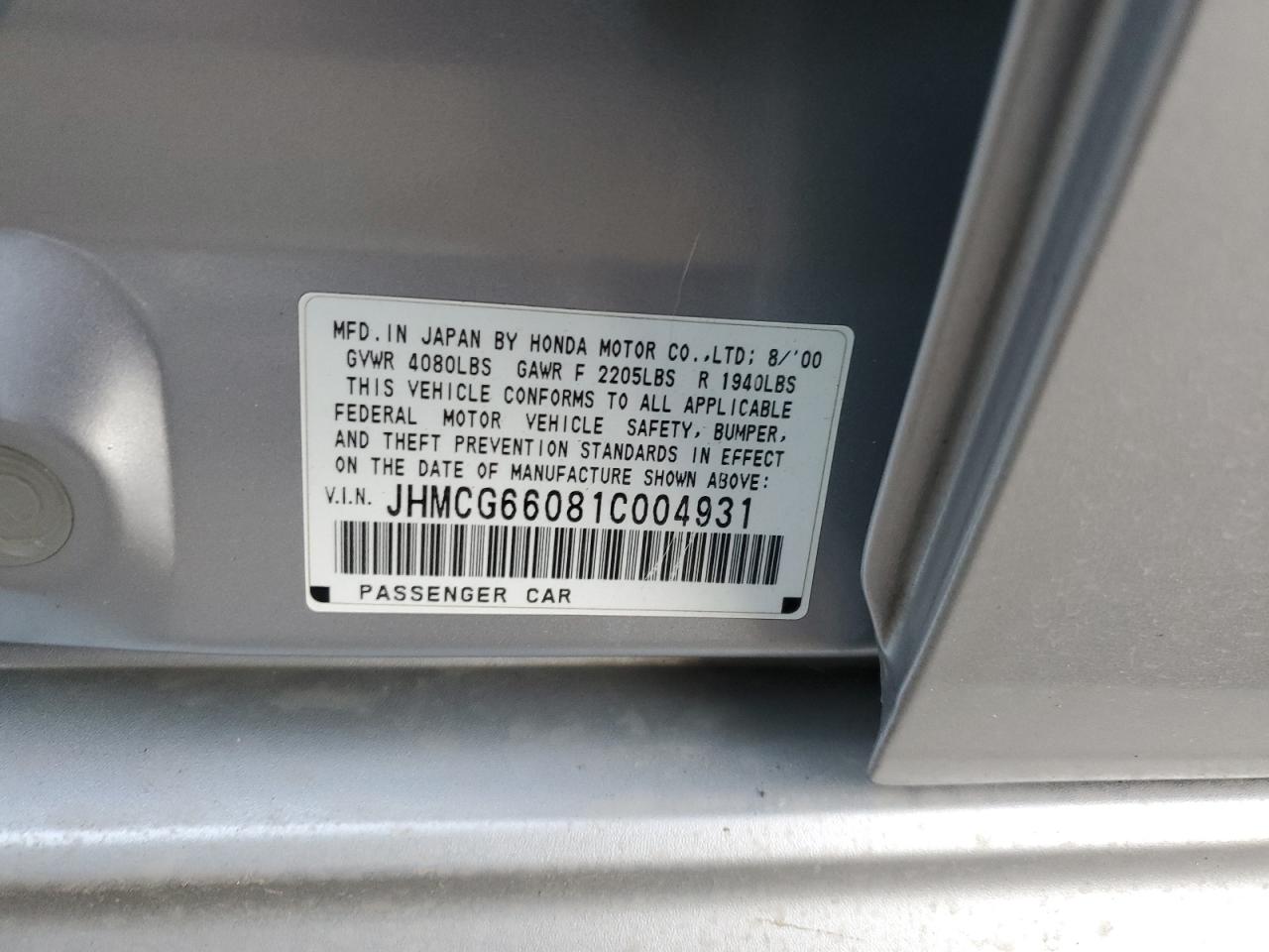 2001 Honda Accord - Image 13