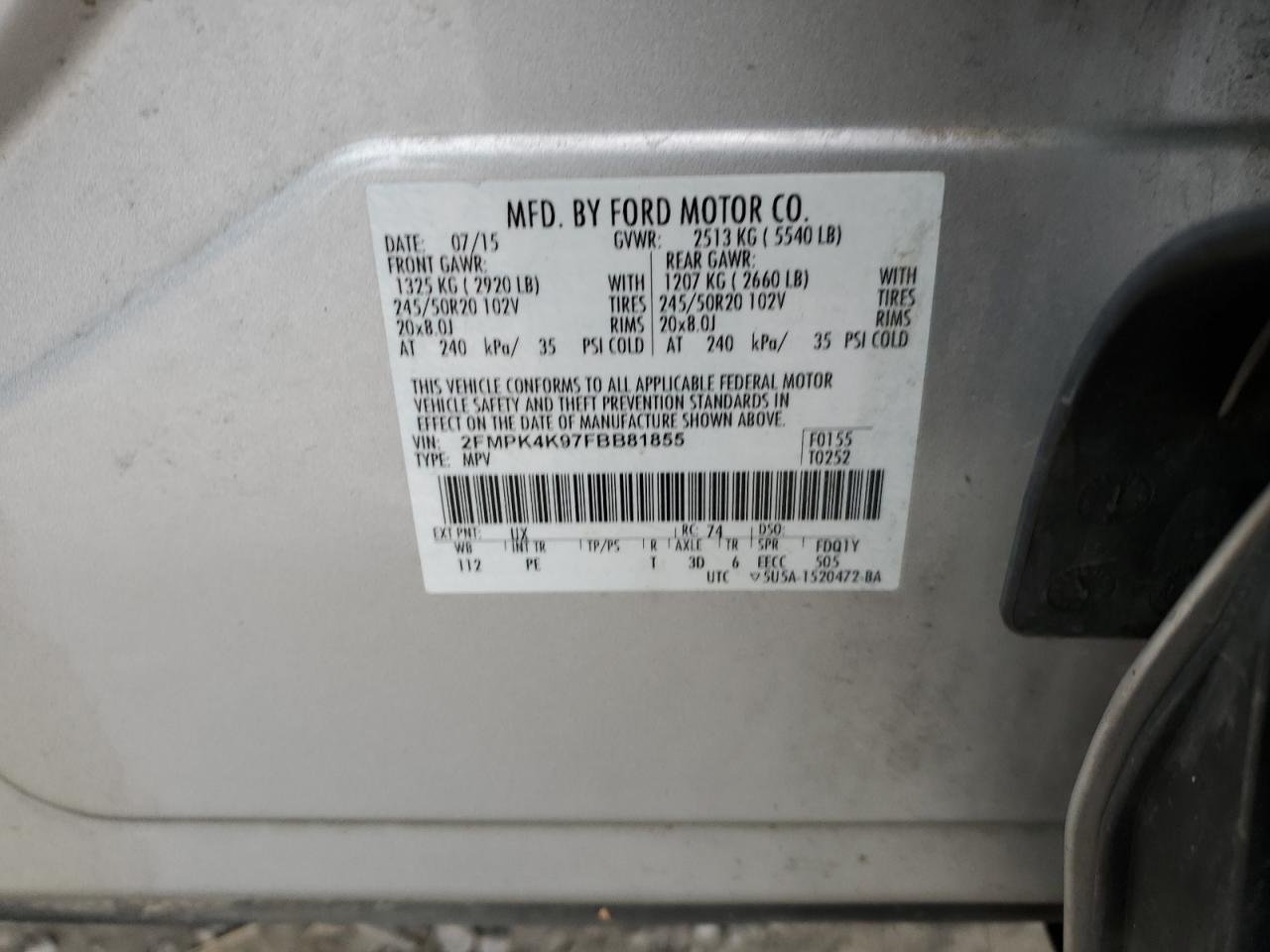 2015 Ford Edge - Image 14