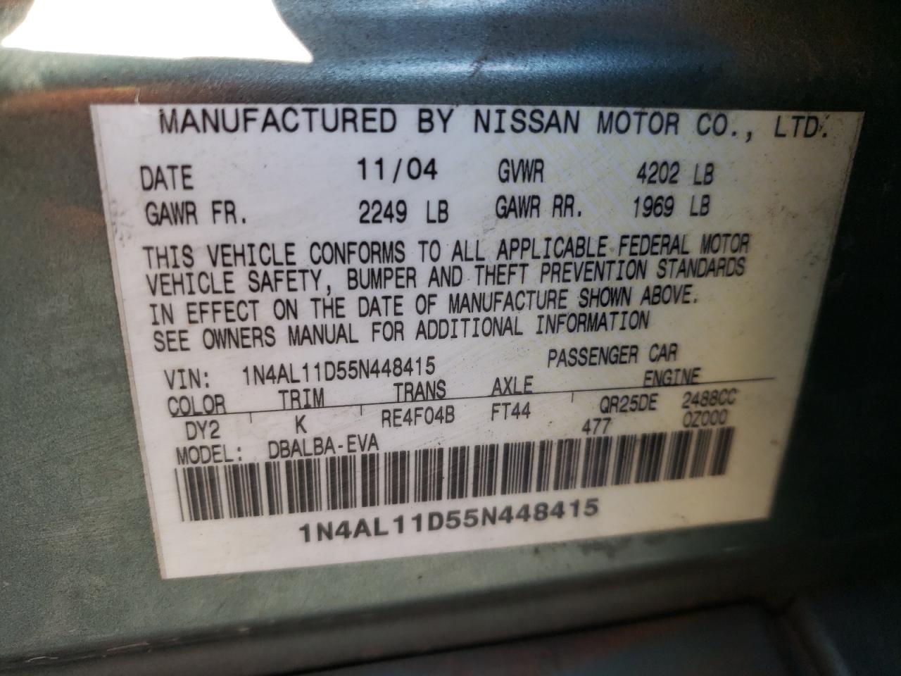 2005 Nissan Altima - Image 12