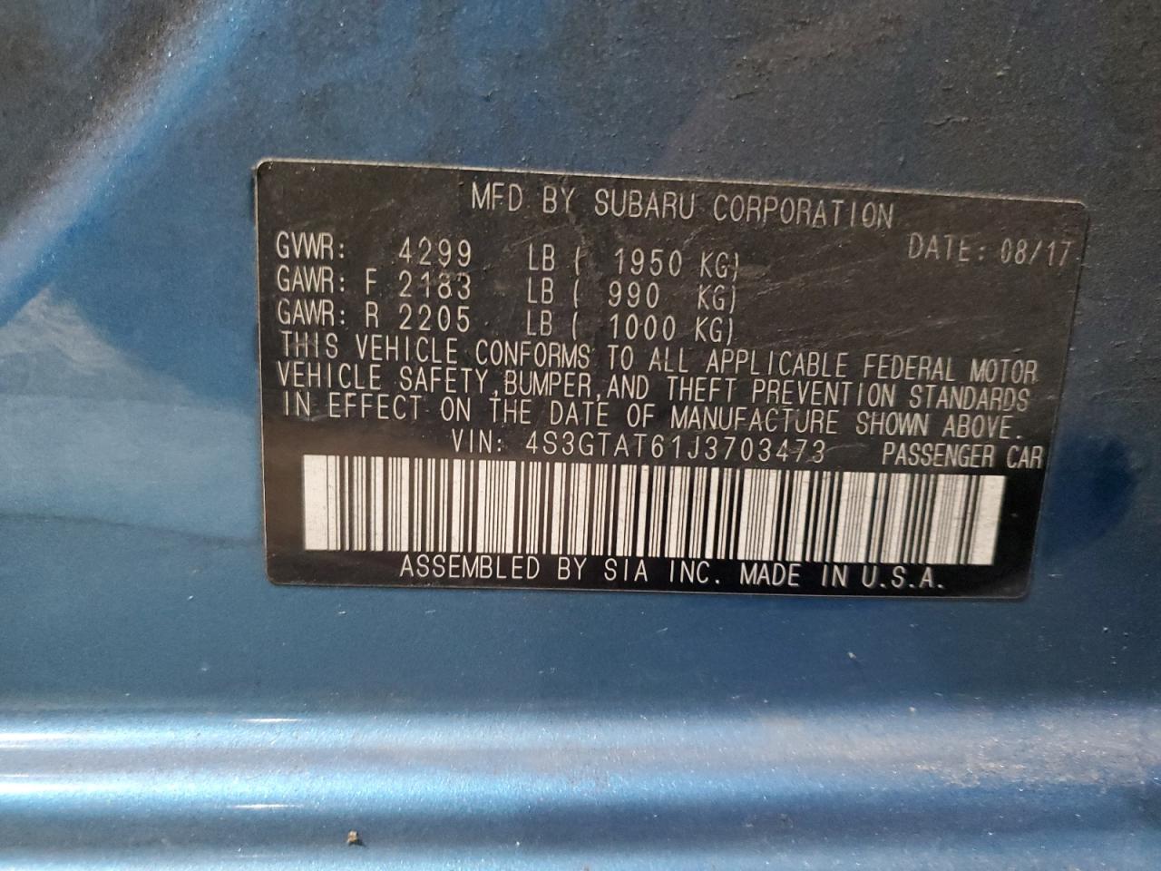 2018 Subaru Impreza - Image 12