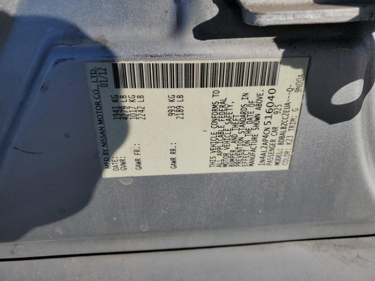2012 Nissan Altima - Image 14