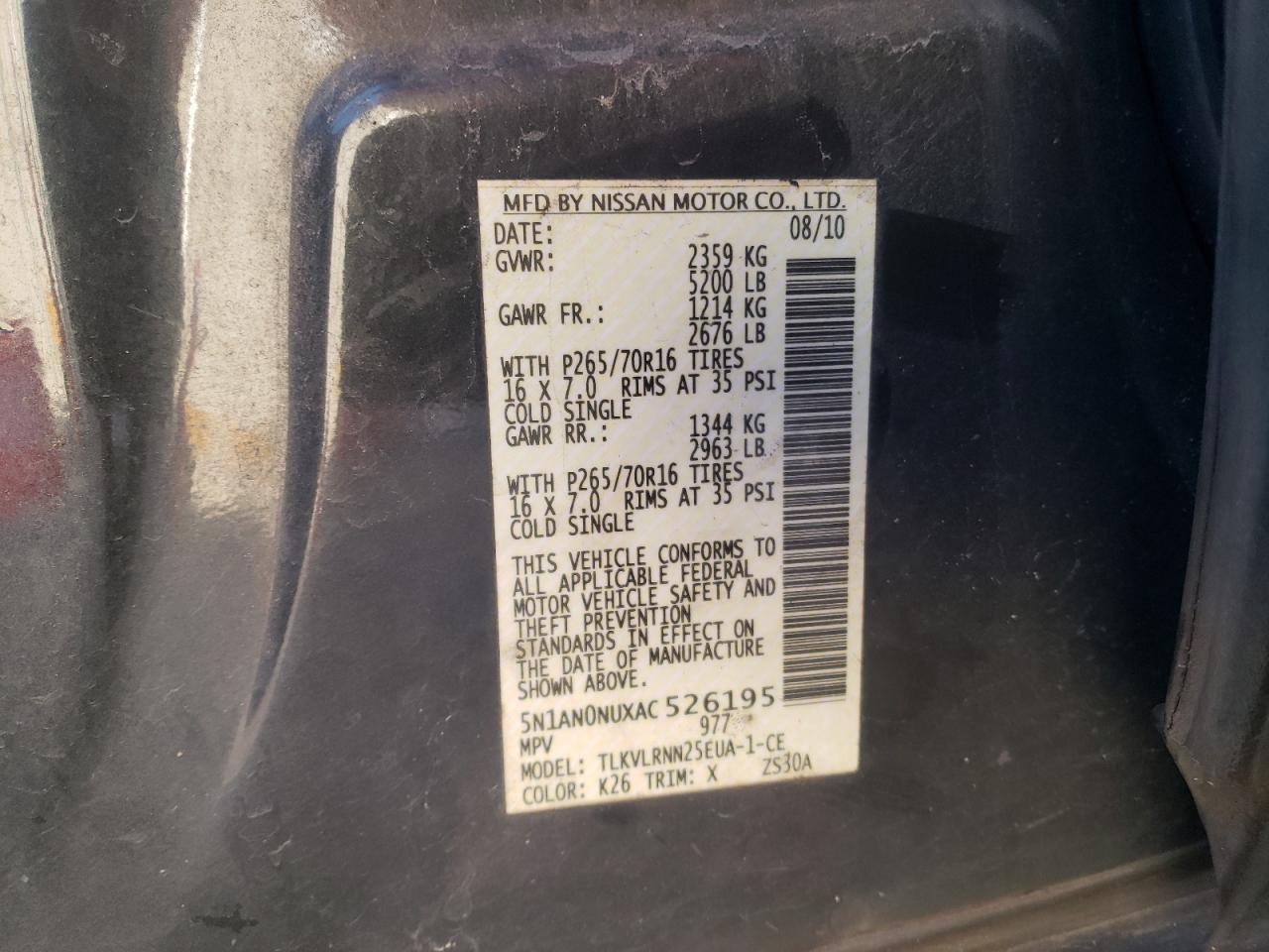 2010 Nissan XTerra - Image 13