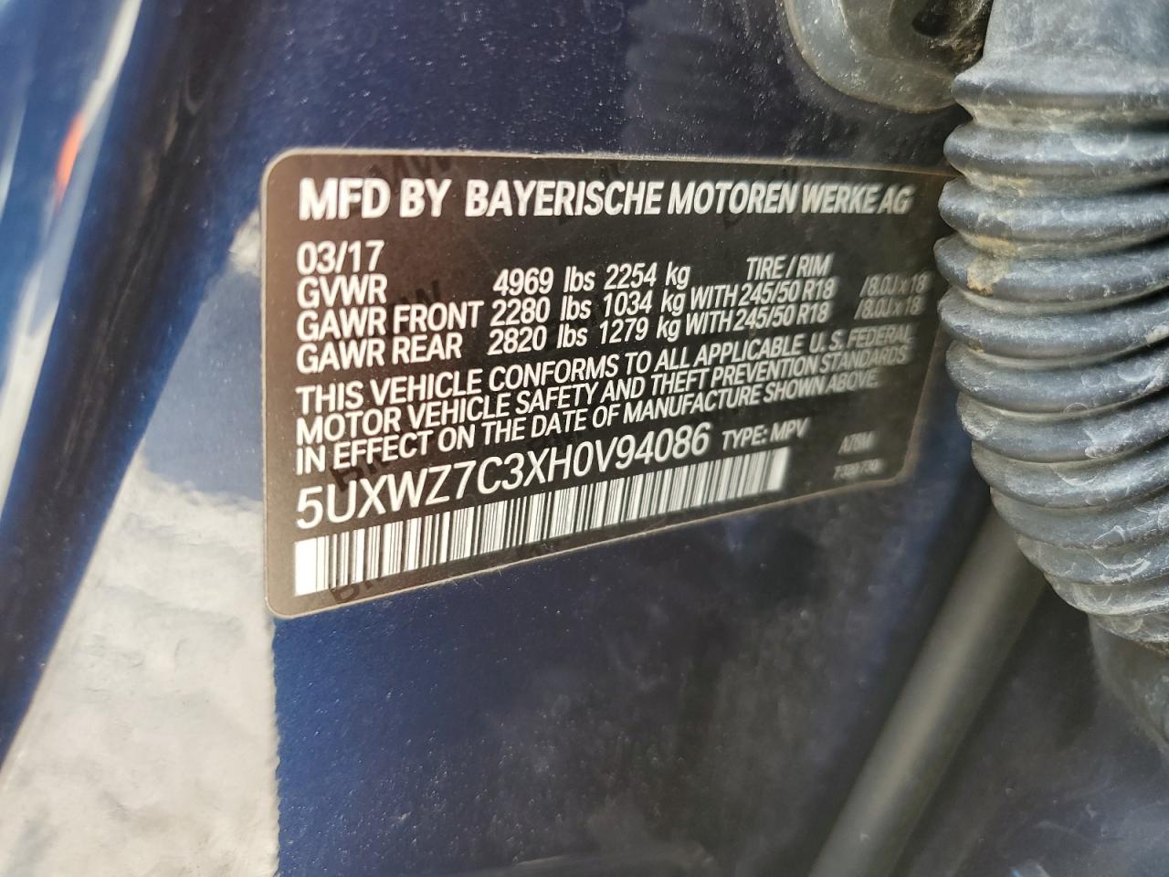 2017 BMW X3 - Image 13