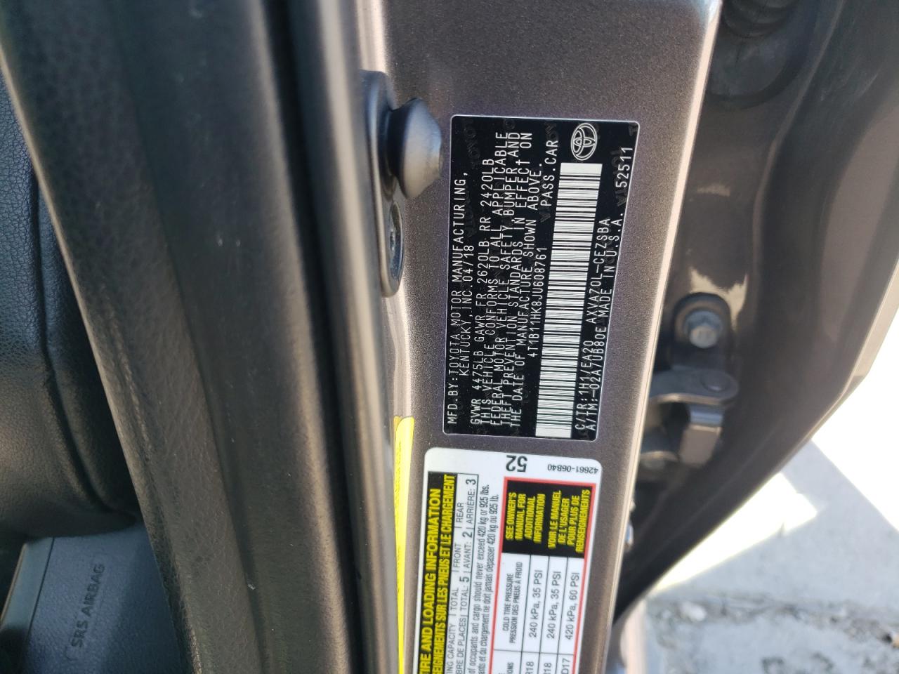 2018 Toyota Camry - Image 12