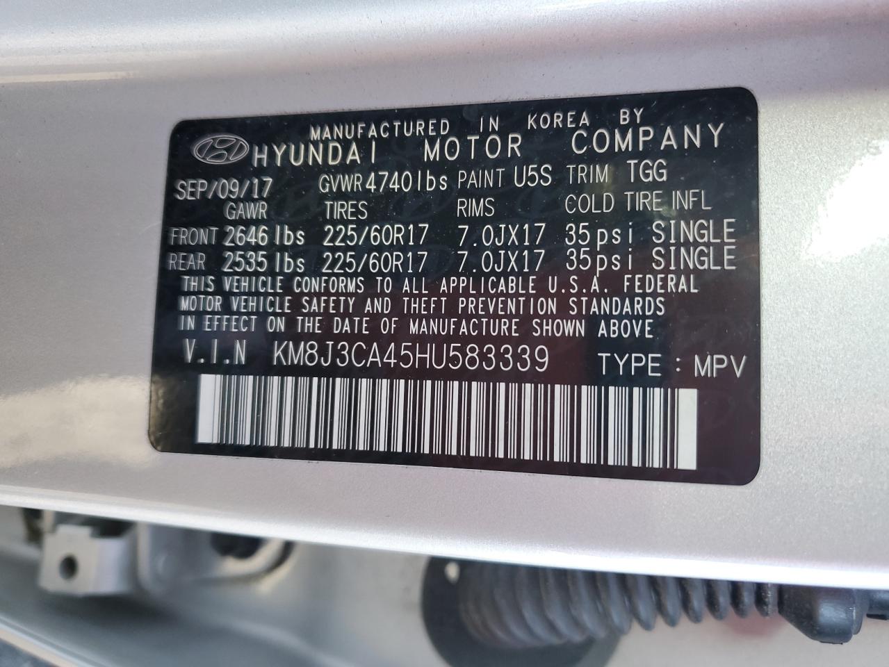 2017 Hyundai Tucson - Image 13