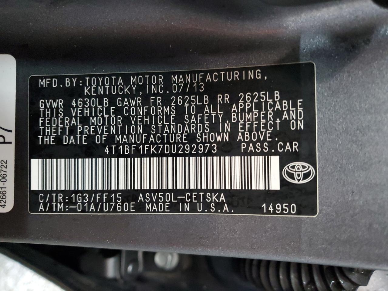 2013 Toyota Camry - Image 12