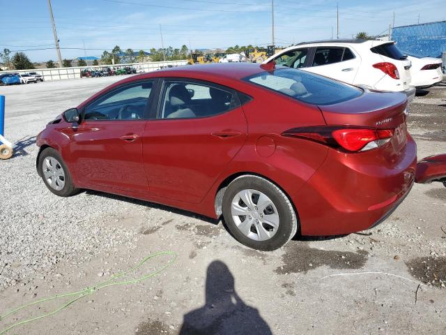  HYUNDAI ELANTRA 2016 Red