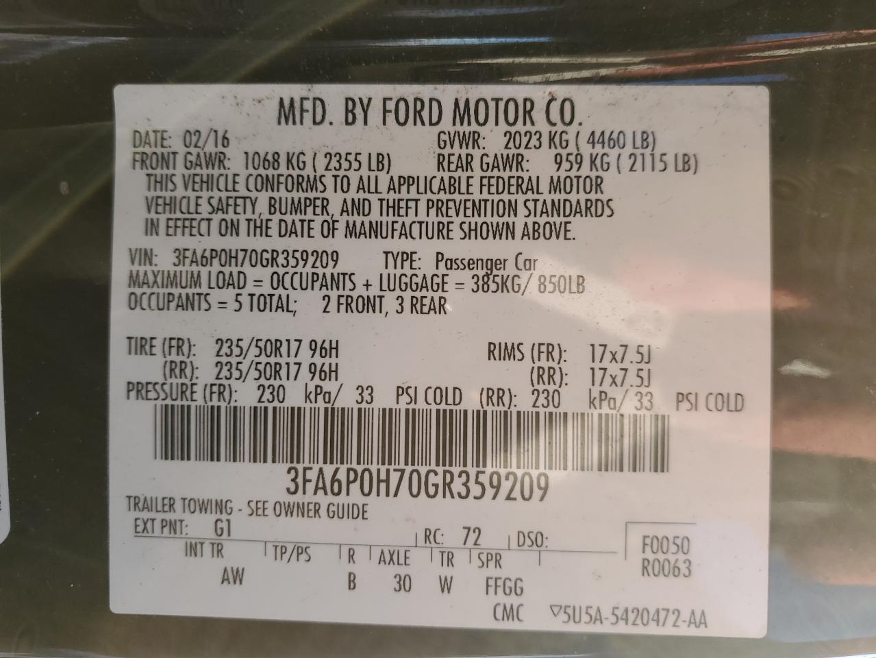 2016 Ford Fusion - Image 14