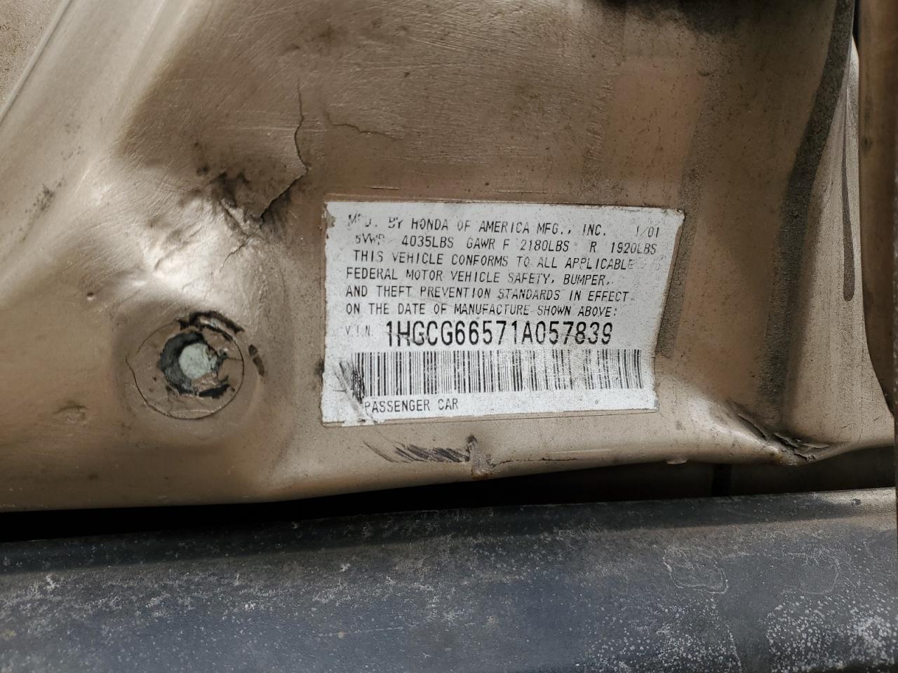 2001 Honda Accord - Image 12