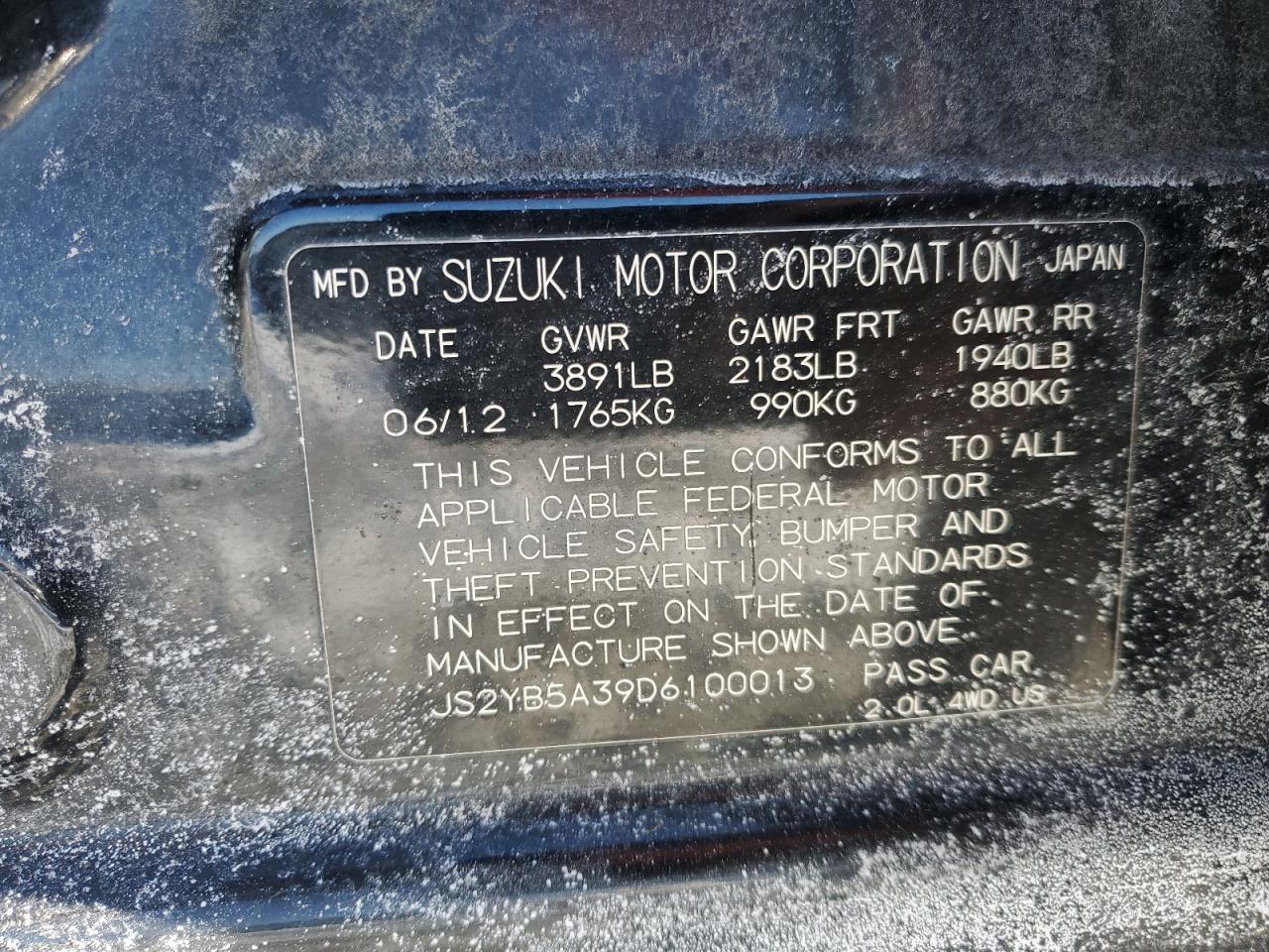 2013 Suzuki SX4 - Image 13