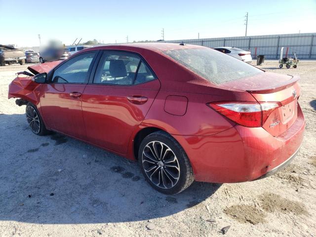  TOYOTA COROLLA 2015 Red