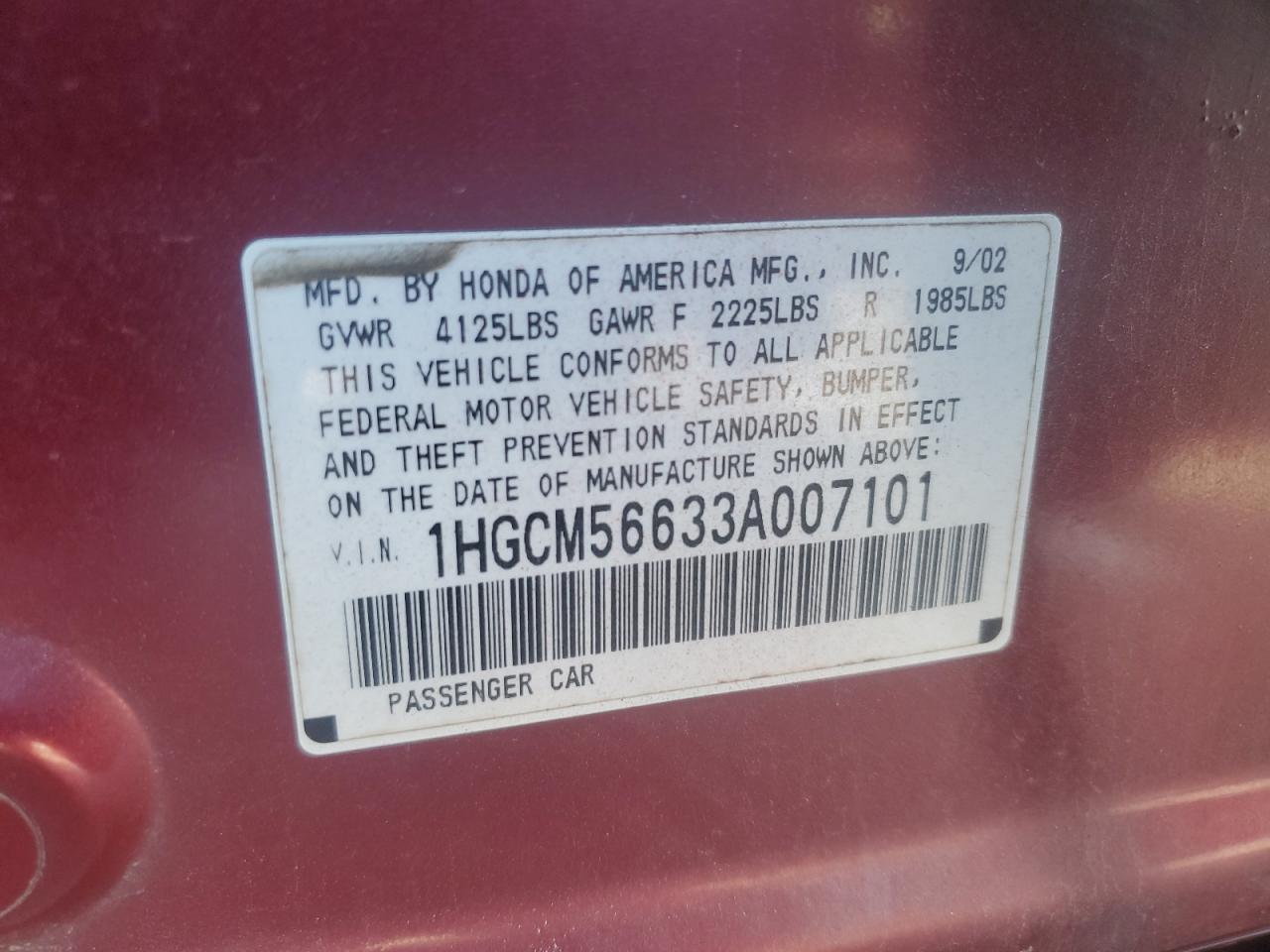 2003 Honda Accord - Image 13