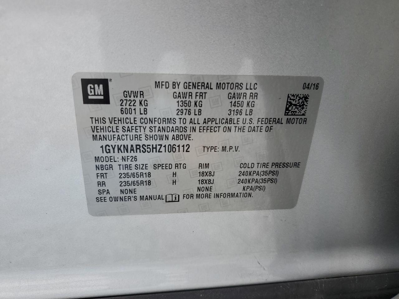 2017 Cadillac XT5 - Image 13