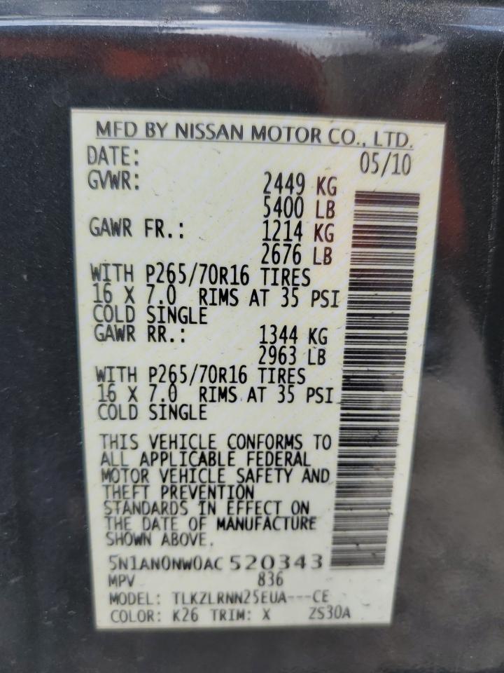 2010 Nissan XTerra - Image 13