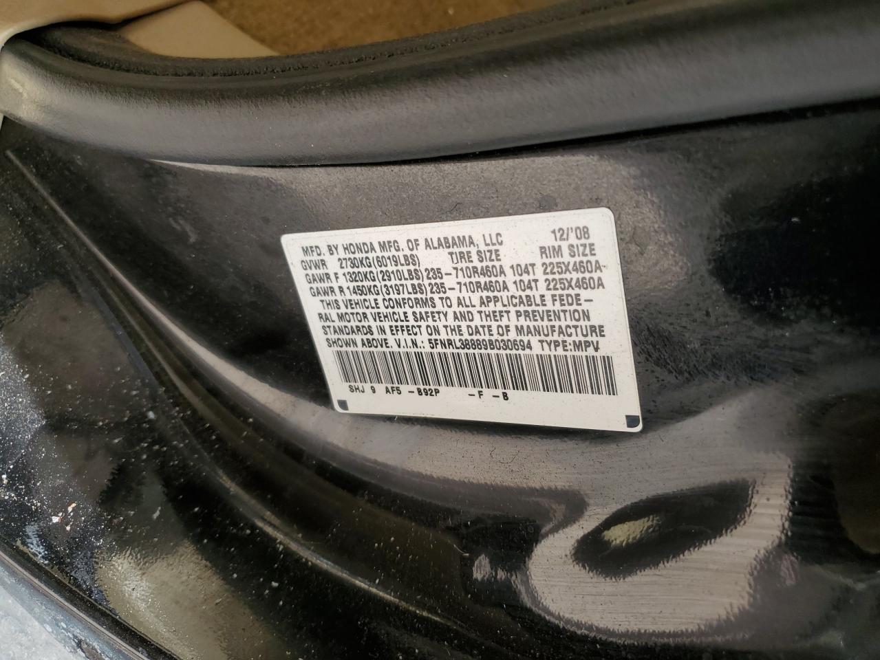 2009 Honda Odyssey - Image 14