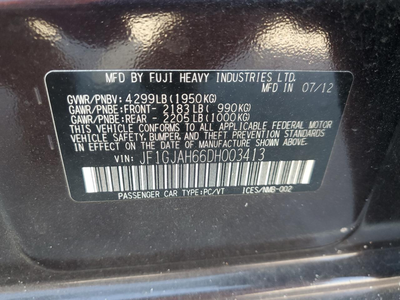 2013 Subaru Impreza - Image 13