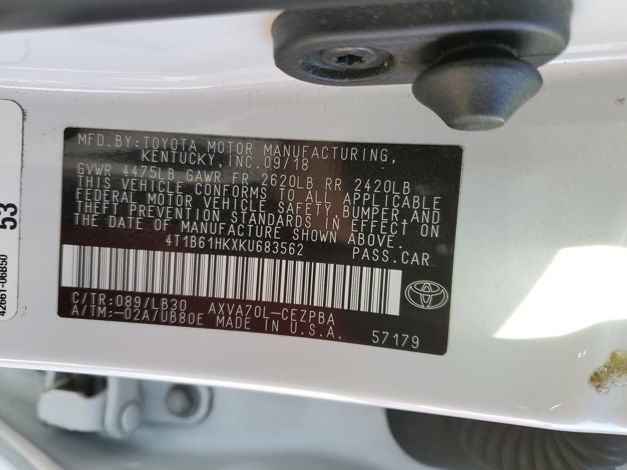 2019 Toyota Camry - Image 13