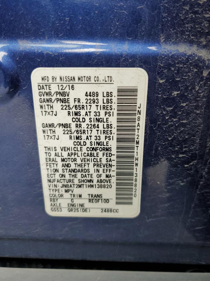 JN8AT2MT1HW138820 2017 NISSAN ROGUE - Image 13