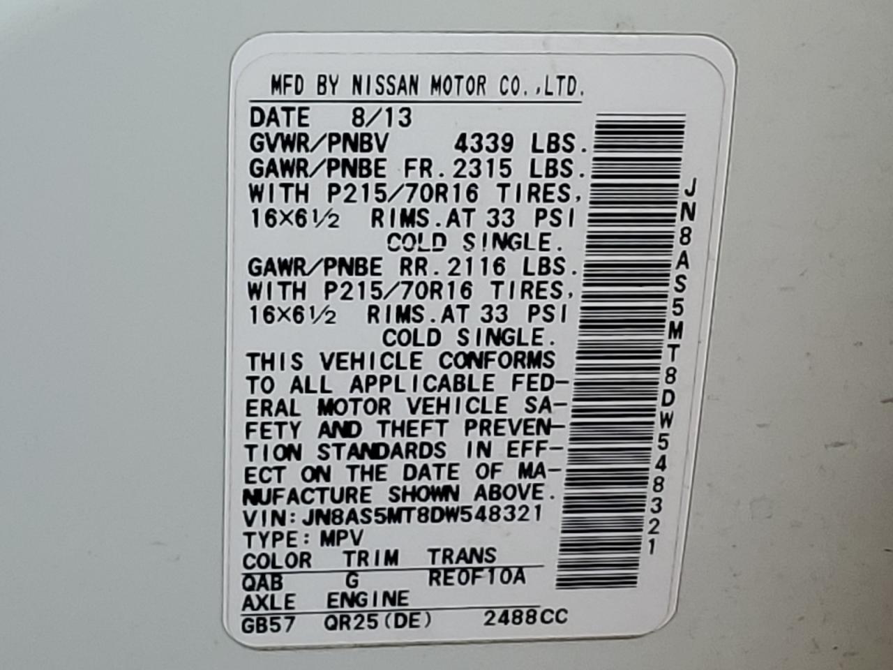 2013 Nissan Rogue - Image 13