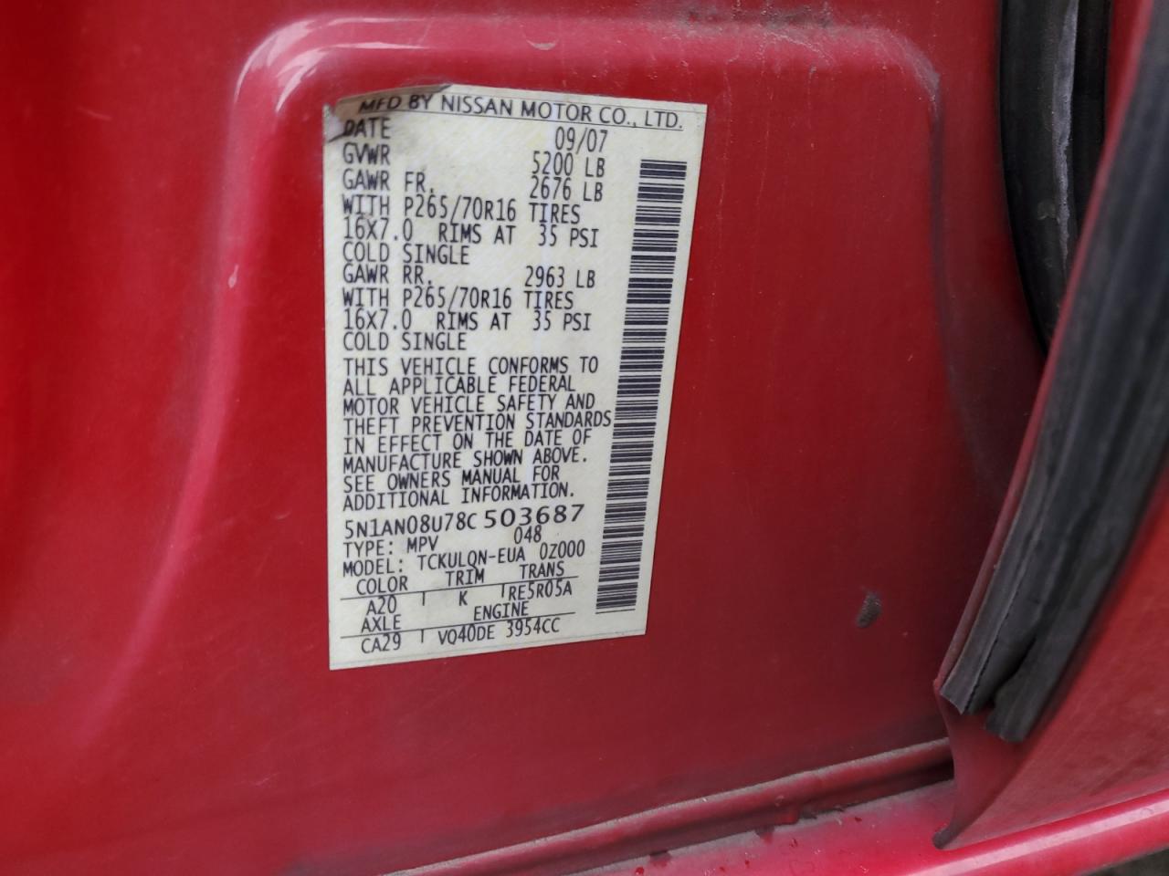 2008 Nissan XTerra - Image 12