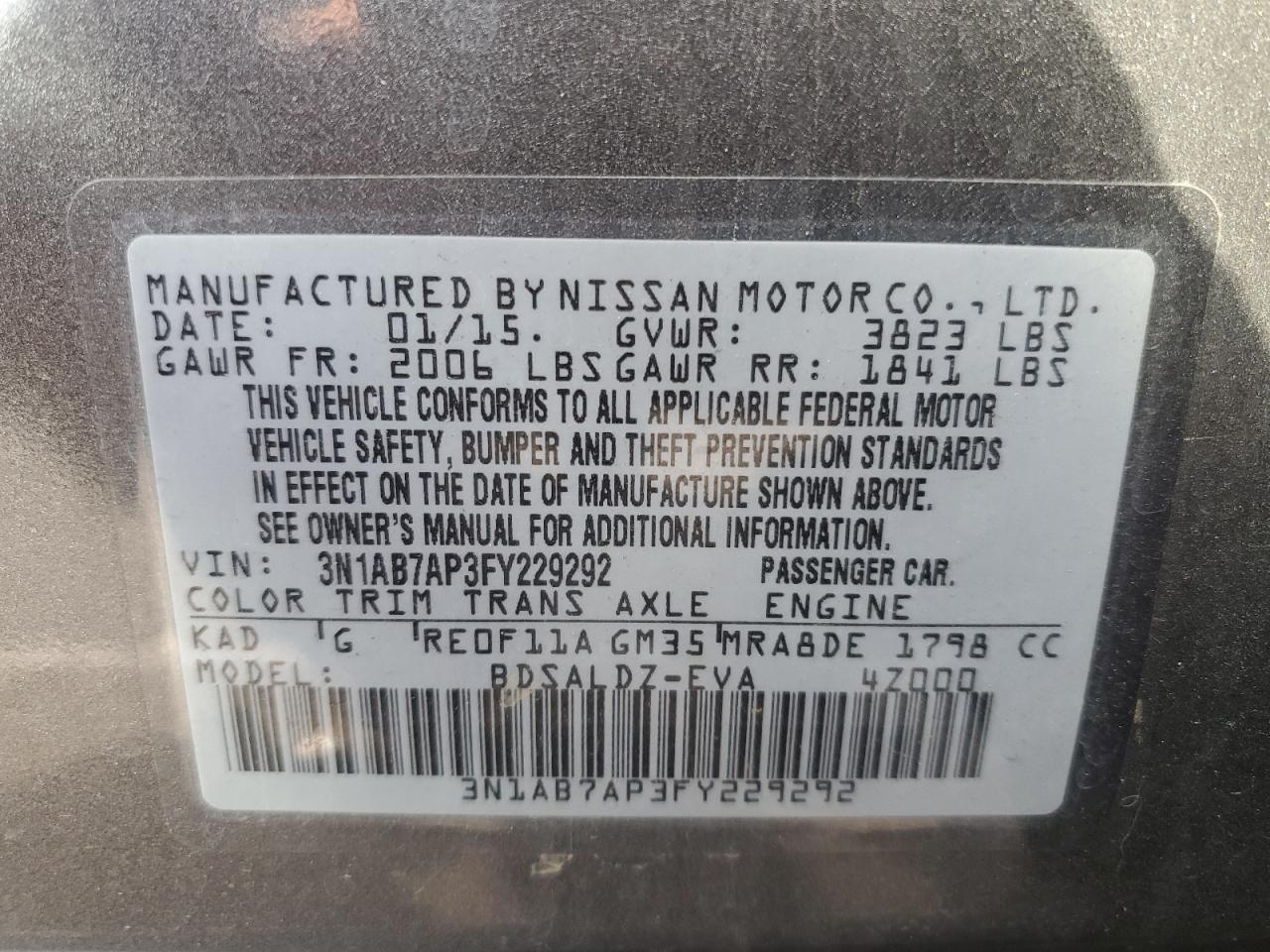 2015 Nissan Sentra - Image 13