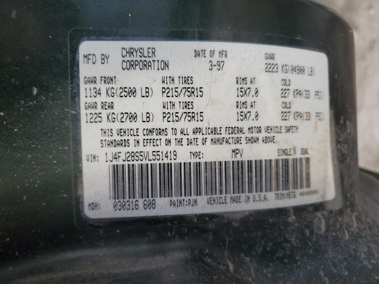 1997 Jeep Grand Cherokee - Image 13