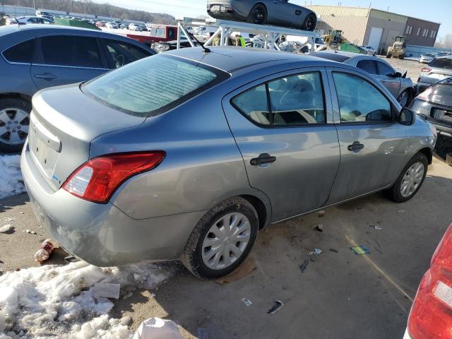 Седани NISSAN VERSA 2012 Сріблястий