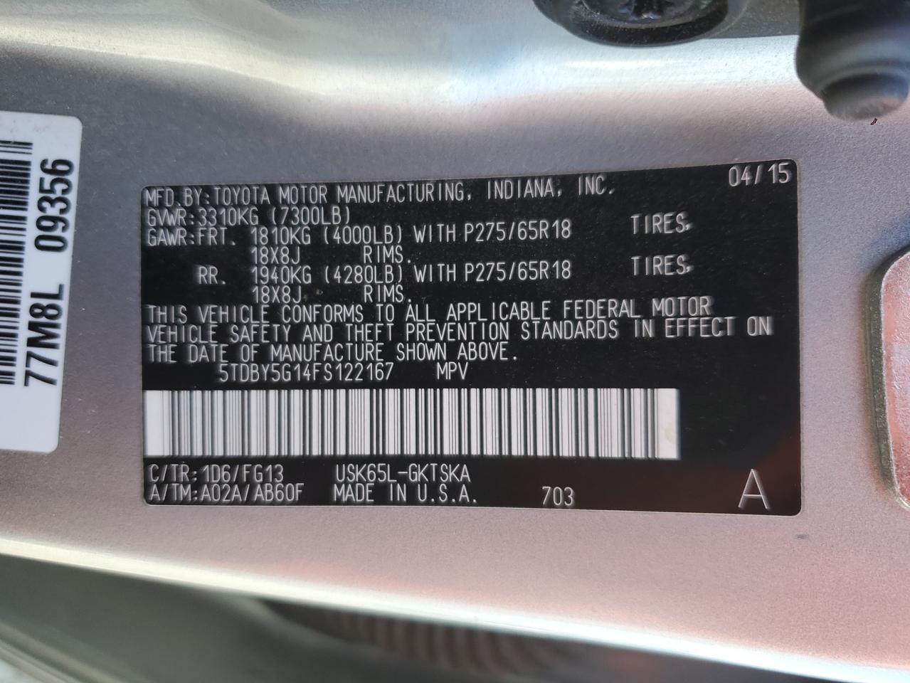 2015 Toyota Sequoia - Image 15